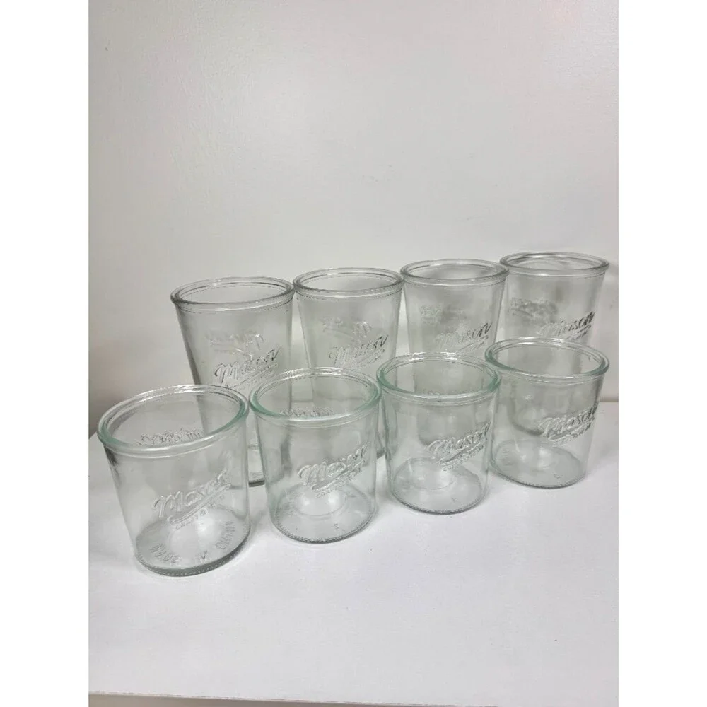 Mason Craft and More 8 Piece Glass Tumbler Set - New in Box! Viral TikTok Fave